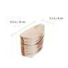 100pcs Wooden Cutlery Food Containers Food Plate Snack Boat Bowl Snack Plate Tableware Tray Boat Containers Desserts Sushi Bowl view 3