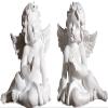 2pcs Angel Statue Resin Angel Sculptures Hand Crafted Cherub Figurines Crafts Ornaments for Wedding Birthday Party Desktop Decoration - Size M view 1