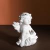2pcs Angel Statue Resin Angel Sculptures Hand Crafted Cherub Figurines Crafts Ornaments for Wedding Birthday Party Desktop Decoration - Size M view 4