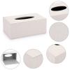 Sumnacon Tissue Box Cover Rectangle Linen Tissue Box,Stylish Tissue Box Holder with Magnetic Bottom,Decorative Tissue Cover for Bathroom Toilet Bedroom Living Room Table Desk Office, Beige view 4
