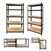 5 Tier Adjustable Storage Shelf Metal Storage Rack Shelving Unit Storage Shelves Metal 875kg Capacity Multipurpose Shelf Boltless Shelving for Pantry Closet Kitchen Laundry Silver, Black, 150x70x30cm view 1