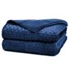 Alomidds Weighted Blanket (48"x72",15lbs Twin Size - Navy), Weighted Blankets for Adults, Cooling Breathable Soft and Comfort Minky, Heavy Blanket Microfiber Material with Glass Beads view 1