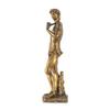 A&B Home Michelangelo's David Statue, Greek Roman Style Michelangelo Figurine Sculpture in Bronze Finish for Home Dcor, 14 inch view 3