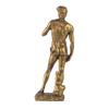 A&B Home Michelangelo's David Statue, Greek Roman Style Michelangelo Figurine Sculpture in Bronze Finish for Home Dcor, 14 inch view 4