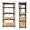 5-Tier Metal Shelving Unit Adjustable Storage Shelf Metal Storage Rack, Boltless Shelf Organizer Rack Compact Multipurpose Shelf Display Rack with MDF Boards & Moulded Feet, Black, 180 x 90 x 40 cm view 1