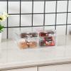 Acrylic Clear Makeup Organizers With 4 Drawers,Rectangular Office Stationery Supplies Plastic Storage Containers,Stackable Acrylic Drawers Suitable for Office,School,Home Cute Desk Organizer,Pack of 1 view 4