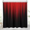 AAtter Red and Black Shower Curtain, 72x72 Inch Ombre Gradient Design, Gothic Style Dark Decor for Mens Bathroom, Polyester Fabric with 12 Hooks view 1