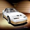 1985-1986 Pontiac Trans Am | White & Gold | Fine Art Print By Danny Whitfield (20in x 24in) view 1