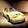 1985-1986 Pontiac Trans Am | Canary Yellow & Gray | Fine Art Print By Danny Whitfield (20in x 24in) view 1