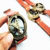3 Combo Pack Personalized Brass Sundial Compass with Hand Wrist Watch Fully Functional Brass Compass with Sundial Free Leather Box by MUSKAN NAUTICAL STORE view 3