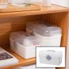Deevoka Portable First Aid Carrying Case Organizer Bin Medicine Storage Box with Organizing Holder with Handle Stationery, Clear, 21.2x12x12.5CM view 4