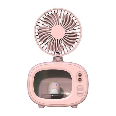 LLYB Cooling Fan Personal Air Cooler, 4000 mAh Cordless Portable Air Conditioner with 3 Speed Modes, Rechargeable Mini Air Conditioner Fan with 7 Colors Night Light for Desktop, Office, Room (Green) O