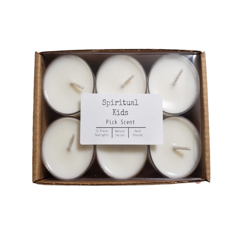 12 Count Soy Tealights CHOOSE SCENT Hand Poured with All Natural Soy Wax and Fragrant/Essential Oils! (Lemongrass)