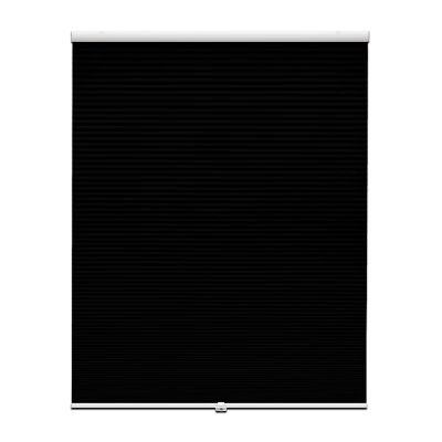 FHSBLINDS Window Shades Blackout Cordless Blinds for Windows-Custom Cut to Size Window Blinds & Shades for Home Kitchen Bedroom Office (Black 100% Blackout, 27" W x 36" H)