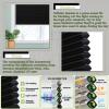 FHSBLINDS Window Shades Blackout Cordless Blinds for Windows-Custom Cut to Size Window Blinds & Shades for Home Kitchen Bedroom Office (Black 100% Blackout, 27" W x 36" H) view 4