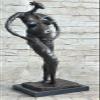 EUROPEAN BRONZE Abstract Surreal Pregnant Lady Real Bronze Salvador Dali Sculpture Statue Nude Decorative Art Sale view 1