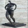 EUROPEAN BRONZE Abstract Surreal Pregnant Lady Real Bronze Salvador Dali Sculpture Statue Nude Decorative Art Sale view 2