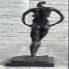 EUROPEAN BRONZE Abstract Surreal Pregnant Lady Real Bronze Salvador Dali Sculpture Statue Nude Decorative Art Sale view 3