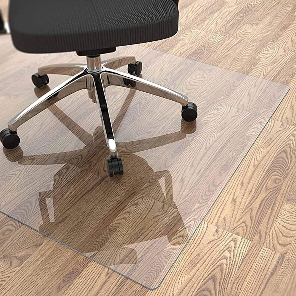 Transparent 3mm/0.12in Clear Vinyl Floor Runner/Protector for Carpet FloorsDurable Chair Mat for Rolling Chairs, Easy Glide,2.3x18.7ft