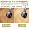 Transparent 3mm/0.12in Clear Vinyl Floor Runner/Protector for Carpet FloorsDurable Chair Mat for Rolling Chairs, Easy Glide,2.3x18.7ft view 3