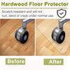 Transparent 3mm/0.12in Clear Vinyl Floor Runner/Protector for Carpet FloorsDurable Chair Mat for Rolling Chairs, Easy Glide,2.6x18ft view 3