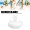 Flower Girl Baskets for Wedding, Fairy Lace Flower Basket for Flower Girl, Cute Baskets for Gifts, Wedding Flower Girl Baskets, for Wedding Party view 2