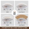 ANBOXIT Coffee Filter Holder, Farmhouse White Pine Wood Coffee Filter Holder Storage Container for V60, Melitta Cone Filters view 4