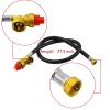 MENSI Fuel Propane Butane Gas Portable Camping Stove Replacement 27.5 Inch Regulator with Hose Convert to 1LB Disposal Bottle view 3