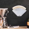 ANBOXIT Coffee Filter Holder, Farmhouse White Wall Mount Pine Wood Coffee Filter Holder Storage Container for V60, Melitta Cone Filters view 2