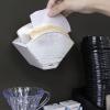 ANBOXIT Coffee Filter Holder, Farmhouse White Wall Mount Pine Wood Coffee Filter Holder Storage Container for V60, Melitta Cone Filters view 3