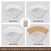 ANBOXIT Coffee Filter Holder, Farmhouse White Wall Mount Pine Wood Coffee Filter Holder Storage Container for V60, Melitta Cone Filters view 4