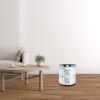 Beavorty Marbling Trash Can for Office and Home Elegant Marble Design Construction Versatile Use Kitchen Bathroom and Living Spaces Round Shape Marble Finish view 3