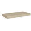 FAMIROSA 1PCS Floating Wall Shelves, Oak Wall Mounted Shelves with Invisible Brackets for Bedroom Living Room Bathroom Kitchen, Shelves for Wall Decor Storage, 19.7" x 9.1" x 1.5" view 2