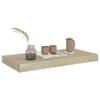 FAMIROSA 1PCS Floating Wall Shelves, Oak Wall Mounted Shelves with Invisible Brackets for Bedroom Living Room Bathroom Kitchen, Shelves for Wall Decor Storage, 19.7" x 9.1" x 1.5" view 4