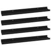 FAMIROSA Wall Shelves 4 pcs Black 23.6"x3.5"x1.2" o,Weight-5 lbs view 3