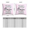LEOKRUN Custom Pillowcase with Picture Design Your Own Photo Text Throw Pillow Case Cushion Covers for Sofa Couch Bed Chair Farmhouse Decorative 12"x12" view 3