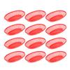 12pcs Chips Basket French Fries Basket Plastic Burger Basket Plastic Food Plate Snacks Plate Fruit Basket Plastic Serving Tray Food Storage Plate Fast Food Plate Chip Burger Basket view 1