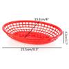12pcs Chips Basket French Fries Basket Plastic Burger Basket Plastic Food Plate Snacks Plate Fruit Basket Plastic Serving Tray Food Storage Plate Fast Food Plate Chip Burger Basket view 3