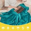 NICETOWN Couch Throw Blanket Dual Sided Luxurious Reversible Sherpa Fleece Blanket Plush Warm Cozy Fluffy Super Soft Chair Desk Blanket for Kids/Family/Babys, 50 x 60 inches, Teal view 4