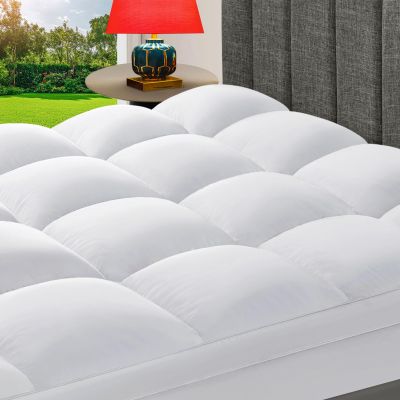 CHOKIT King Mattress Topper, Extra Thick Pillow Top Mattress Pad for Back Pain Relief, Cooling Bed Topper Mattress Cover with 8-21 Inch Deep Pocket