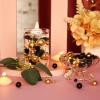 150 Pieces Vase Makeup Beads No Hole Gloss Mixed Sizes Round Pearl for Home Wedding Decor, 8/14/20 mm(Gold, Black) view 4