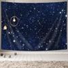 Drgilau Night Sky Stars Tapestry Wall Hanging, Dark Blue Galaxy Universe Space Room Wall Art, Starry Sky Cosmic Fantasy Aesthetic Wall Tapestry for Bedroom view 2