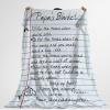Papa Fishing Handwritten Letter Blanket Papa For The Times When You Are Cold Blanket for Grandpa Unique Birthday Gifts for Papa Dad Grandfather from Grandkids, Grandpa Gifts for Fathers Day Birthday view 3