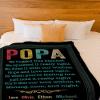 Personalized Popa We Hugged This Blanket with Kids Name Blanket for Grandpa Unique Birthday Gifts for Papa Dad Grandfather from Grandkids, Grandpa Gifts for Fathers Day Birthday Christmas view 4