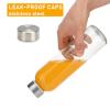 Sursip 18oz Glass Water Bottle Set of 6, Clear glass juice bottle for juicingReusable Drinking Bottles with Stainless Steel LidBeverage Storage Containers for Refrigerator-BPA FreeLeak Proof view 4