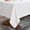 Linen World Linen Tablecloth,100% French Linen White Tablecloth 90" x 60" Inch,Washable Rectangular Tablecloth for Dining,Outdoor,Weddings and Restaurants,Decorative Thanksgiving Christmas view 3