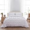 1 PC Pinch Pleated Comforter - White Twin-XL (68'' x 90'') Quilted - 100% Cotton 500 GSM Fill Power Beautiful Pinch Pleat Design Warm Down Alternative Comforter Only view 1