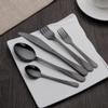 80-Piece Black Silverware Set for 16, Modern Flatware Utensil Cutlery Set, Food Grade Stainless Steel Tableware Knife Spoons and Forks Set for Home Kitchen Restaurant Hotel, Reusable view 1