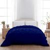 1 PC Pinch Pleated Comforter - Royal Blue Olympic Queen (98'' x 98'') Quilted - 100% Cotton 500 GSM Fill Power Beautiful Pinch Pleat Design Warm Down Alternative Comforter Only view 1