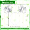 WILLBOND 6 Pcs Pom Pom Headbands Tinsel Wrapped Crazy Headwear Hair Accessories for Spirit Week Carnival Bachelorette(White) view 2